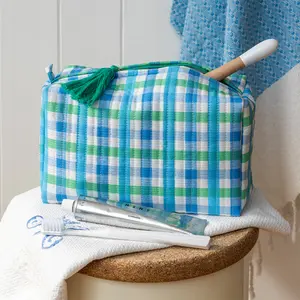 Gingham Wash Bag Rex London image-1