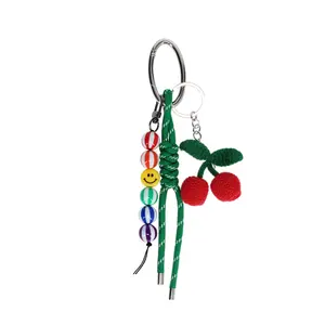 Crochet Cherry Keyring Rex London image-1
