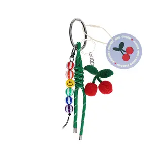 Crochet Cherry Keyring Rex London image-2