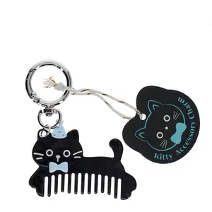 Porte-clé kitty cat comb Rex London image-0