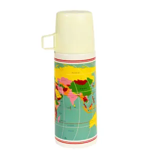 Childrens bottle and cup Rex London World Map image-1