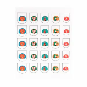 Nagelstickers Rex London Colourful Creatures (x25) image-0