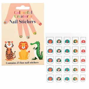 Nagelstickers Rex London Colourful Creatures (x25) image-1