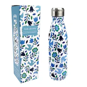 Trinkflasche aus rostfreiem Stahl Kind Rex London Folk Doves image-1