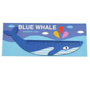 Ξύλινο χάρακα για παιδιά Rex London Baleine image-1