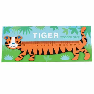 Ξύλινο χάρακα για παιδιά Rex London Tigre image-1