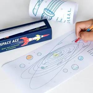 Mini imagination games and coloring for kids Rex London Space Age image-1