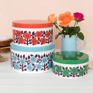 Round boxes Rex London Astrid Flower (x3) image-1