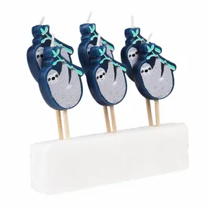 Feestelijke kaarsen Rex London Sydney The Sloth (x6) image-1