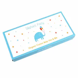 Mütze und Lätzchen aus Bio-Baumwolle, Baby Rex London Elephant Party image-2