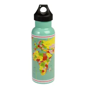 Gourde acier inoxydable enfant Rex London World Map image-0