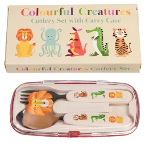 Children's cutlery Rex London Colourful Creatures image-0