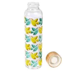 Glass bottle for children Rex London Love Birds image-1
