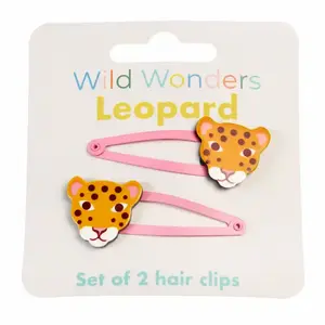 Σφικτήρας μαλλιών Rex London Wild Wonders Leopard (x2) image-0
