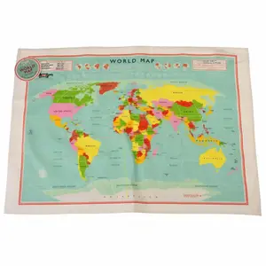 Dishcloth Rex London World Map