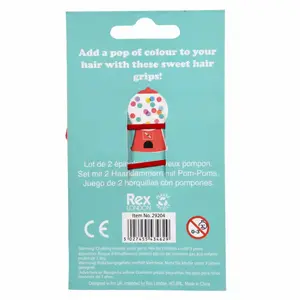 Hårspänne med tofs Rex London (x2) image-3