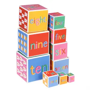 Gioco educativo di impilamento di blocchi Rex London Happy Life image-0