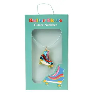 Glitter necklace roller skate child Rex London image-0