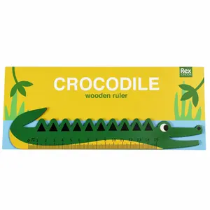 Ξύλινο χάρακα για παιδιά Rex London Crocodile image-3