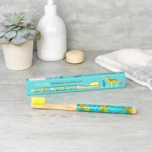 Cepillo de dientes de bambú para niños Rex London Cheetah image-3