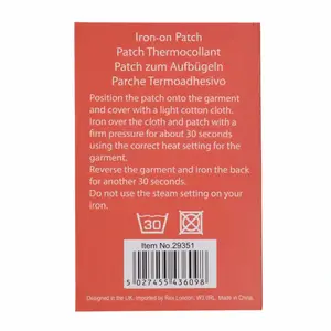 Textiel patch strijkijzer op rolschaats Rex London image-3