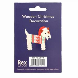 Juledekoration med skotsk terrier Rex London image-3