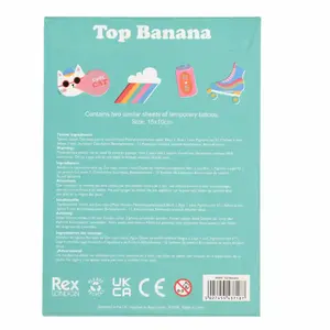 Children's tattoo Rex London temporaires Top Banana (x2) image-2