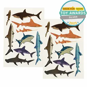 Τατουάζ παιδιού Rex London temporaires Requin (x2) image-0