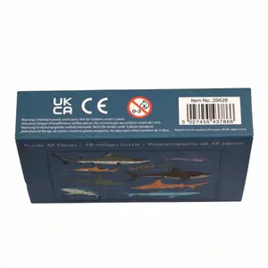 Tændstikæske-puslespil med 48 brikker til børn Rex London Sharks image-2