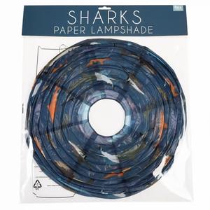 Paper lampshade Rex London Sharks image-2