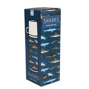 Childrens bottle and cup Rex London Sharks image-3