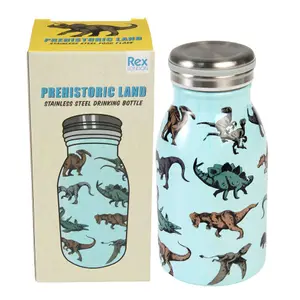 Trinkflasche aus rostfreiem Stahl Kind Rex London Prehistoric Land image-2