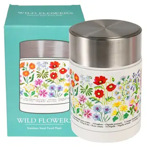 Stainless steel food storage box Rex London Wild Flowers image-2