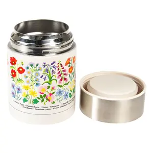 Stainless steel food storage box Rex London Wild Flowers image-1