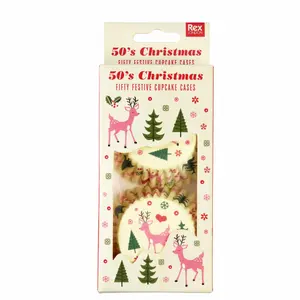 Cupcake mould Rex London 50'S Christmas (x50) image-1