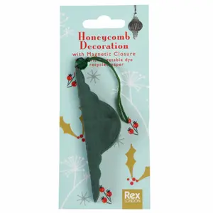 Décoration de noël en nid d'abeille classique Rex London image-2