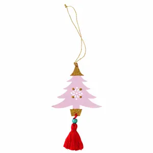 Wooden Christmas tree decoration Rex London image-1