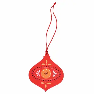 Décoration de noël boule en bois Rex London image-0