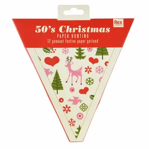 50's christmas paper garland Rex London image-2