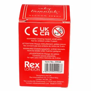 Kreisel aus Holz Rex London (x3) image-3