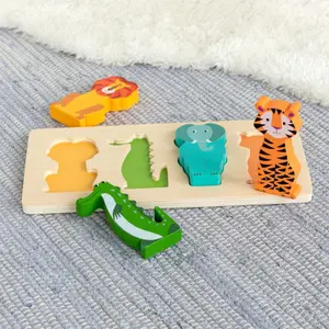 Children's wooden puzzle Rex London Colourful Creatures