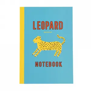 a5 notepad Rex London Ligné Léopard