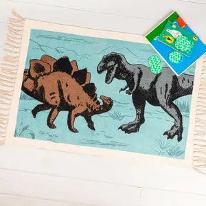 Tapis en coton imprimé dinosaure Rex London Prehistoric Land image-1