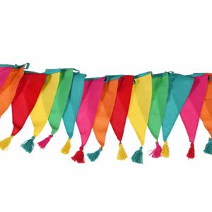 Cotton garland with colorful tassels Rex London image-2