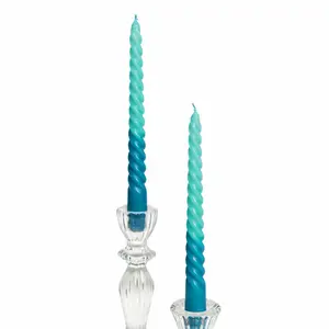 Spiraalkaarsen Rex London Dip Dye (x4) image-1