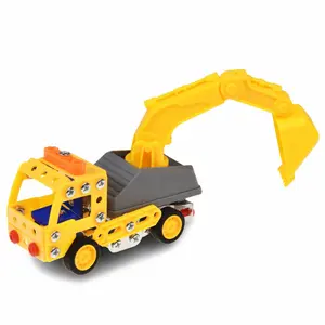 Children's digger truck building set Rex London
