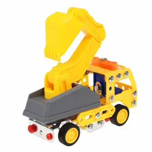 Children's digger truck building set Rex London image-1