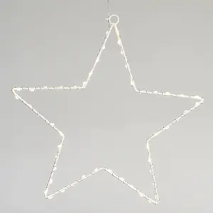 Decoración infantil de pared con estrella de metal led Rex London image-1