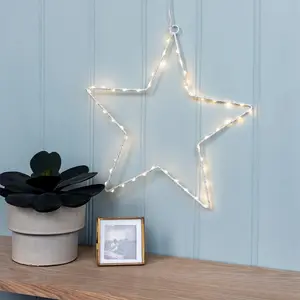 Decoración infantil de pared con estrella de metal led Rex London image-2
