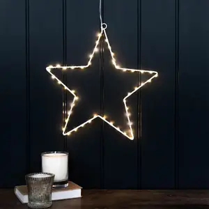 Decoración infantil de pared con estrella de metal led Rex London image-3